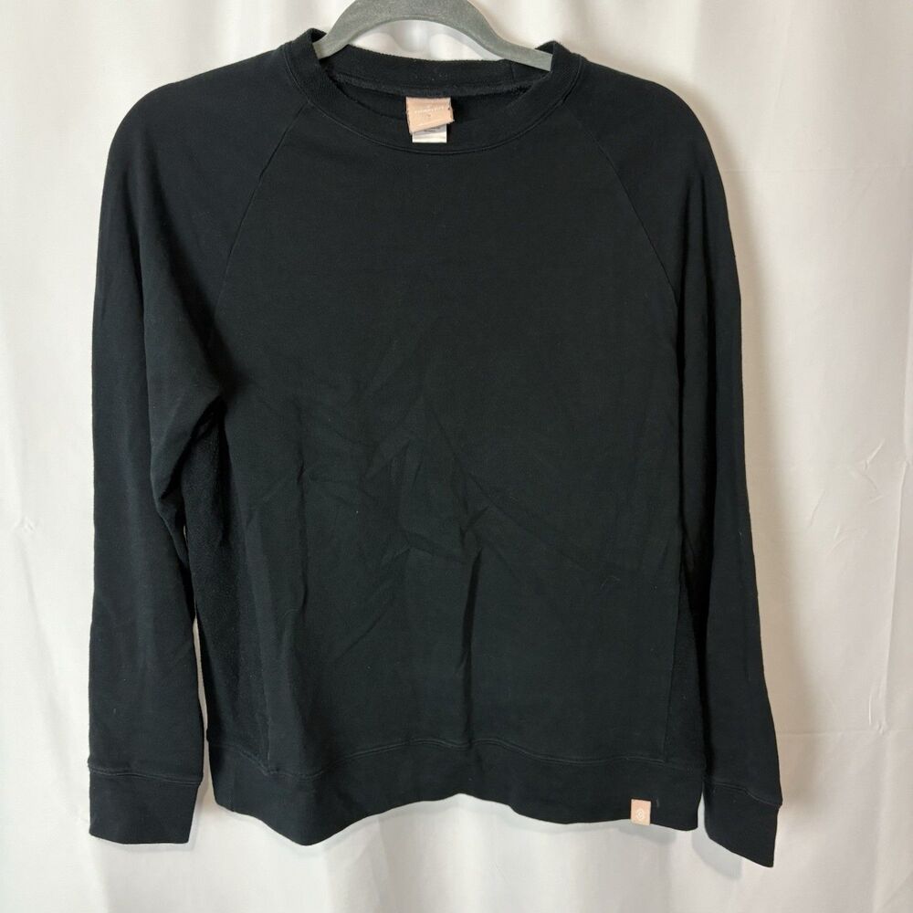 Third Love Black Weekend Terry Sweatshirt Size Medium Cozy Cotton - Picture 3 of 8